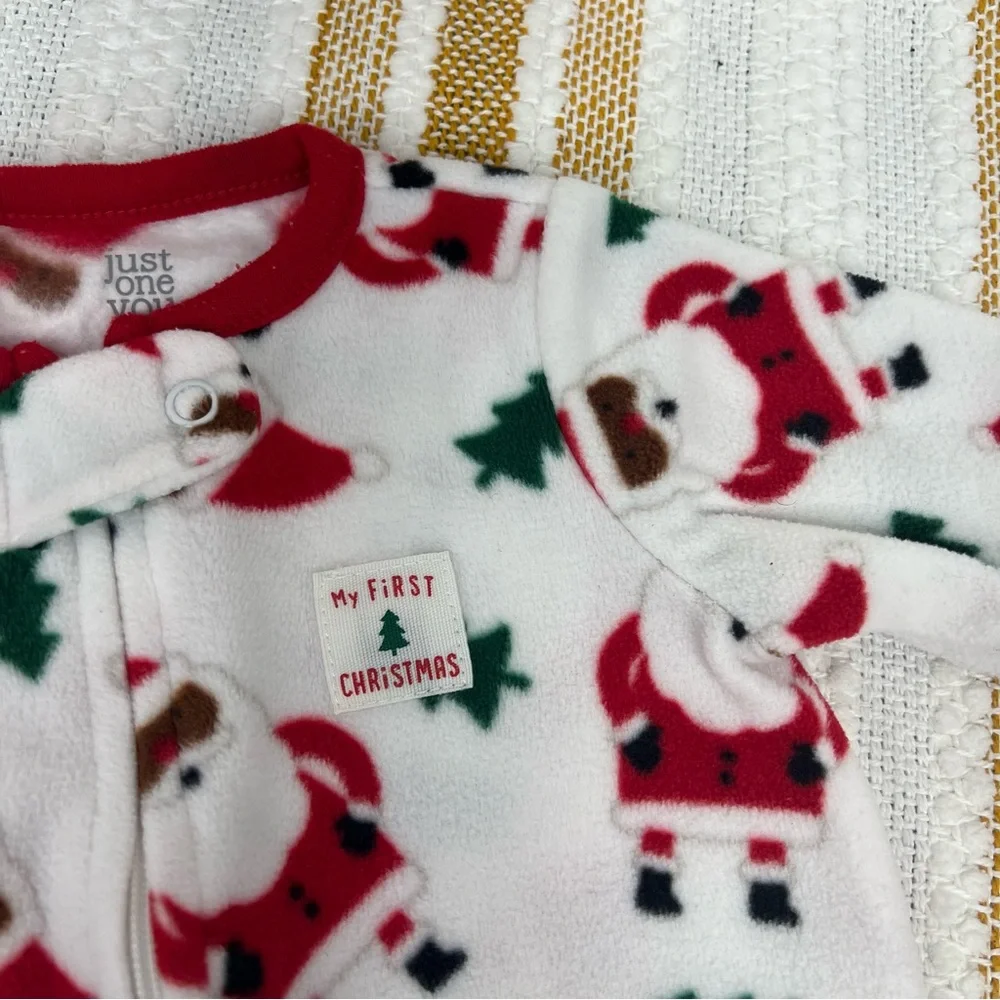 Carter's Pajamas Fleece My First Christmas and Baby‎ Girls' Penguin Pajamas 3M